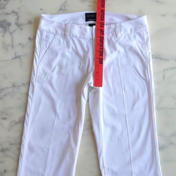 The Limited Sexy Drew Fit Cotton Spandex Off White Dress Pant w/stitching design - Picture 3 of 6